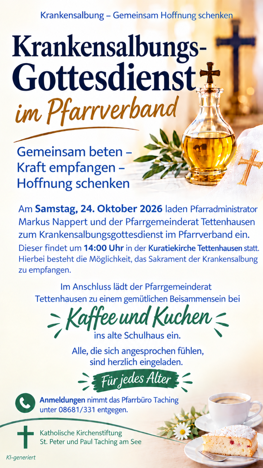 Plakat Krankensalbungsgottesdienst