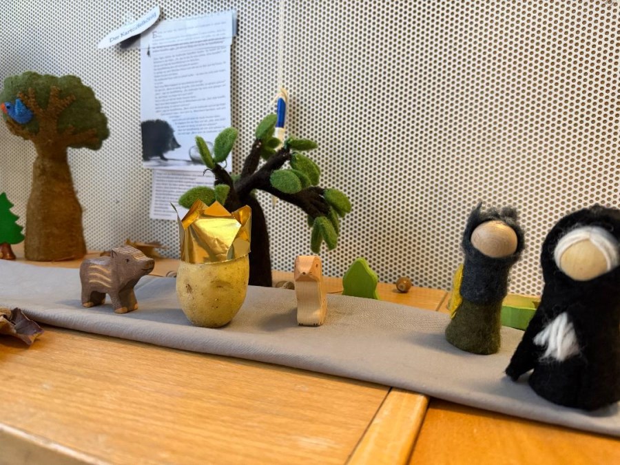 Kartoffel mit Krone, Dekoration