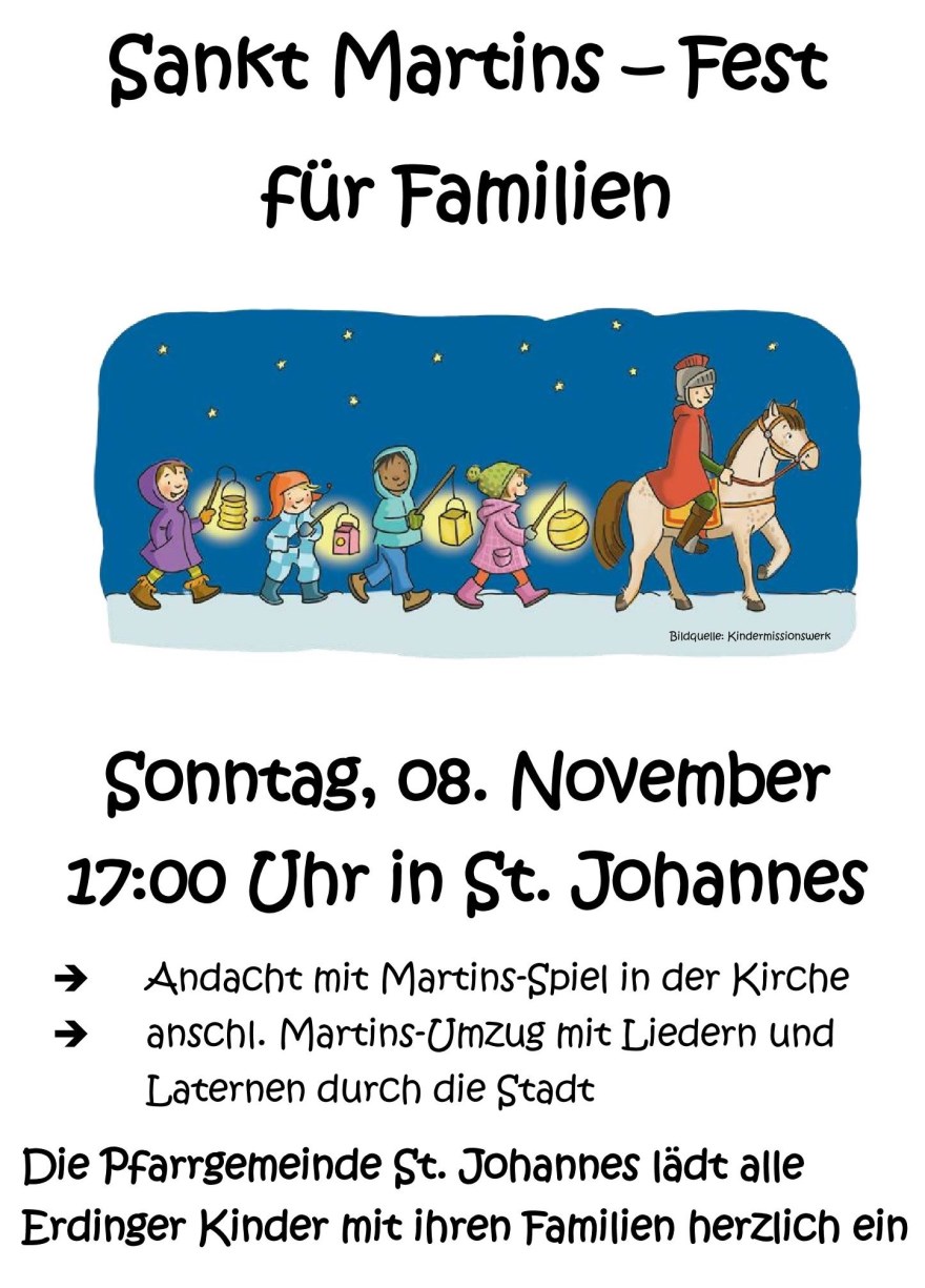 St. Martin Andacht und Umzug 2026
