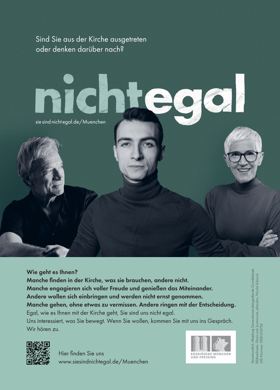 "Nicht egal"-Plakat
